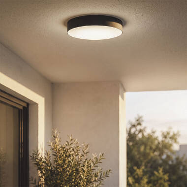 Image of Edit 21W Juno Round Outdoor LED Flush Light IP65 4000K