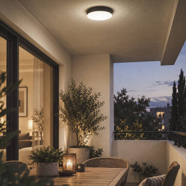 Image of Edit 21W Juno Round Outdoor LED Flush Light IP65 4000K