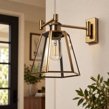 Image of Wisteria Dahlia Swing Arm Reading Light - Pack of 2