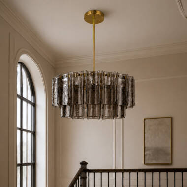 Image of Westport Velluto Smoked Glass Chandelier