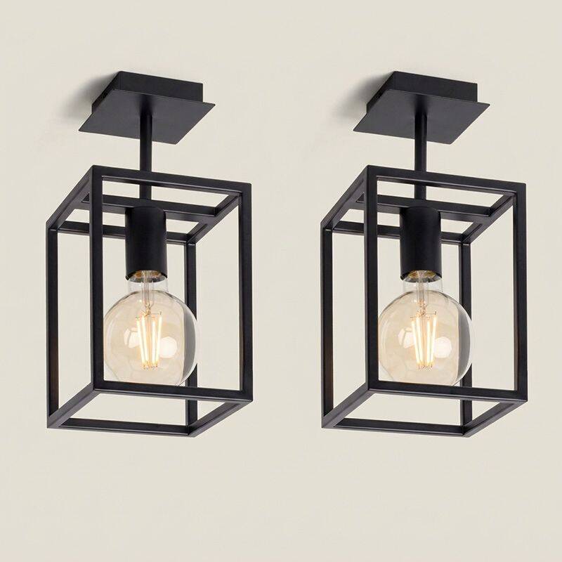 Image of Edit Chiswick Semi-Flush Ceiling Light - Pack of 2