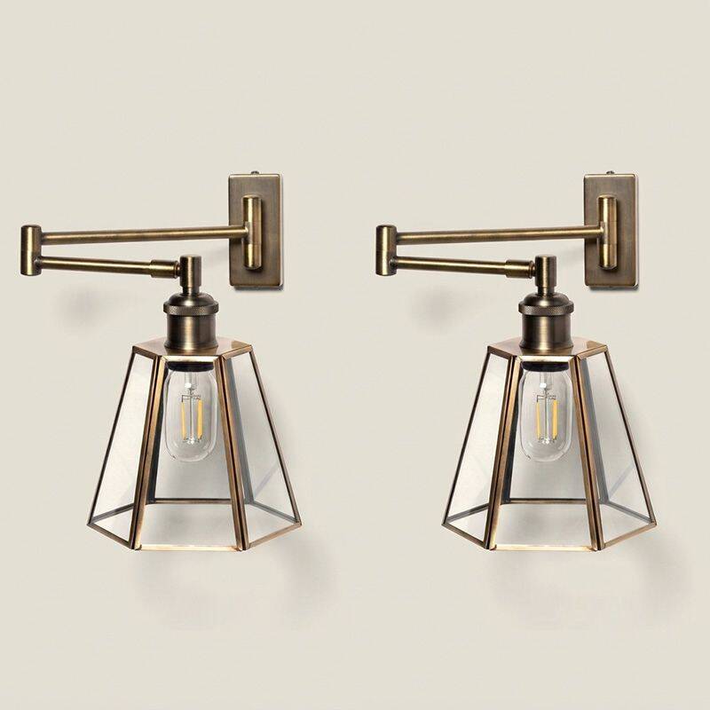 Image of Wisteria Dahlia Swing Arm Reading Light - Pack of 2