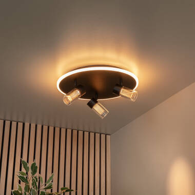 Lucide Everina 3 Light CCT LED Ceiling Spotlight Plate with Remote Control