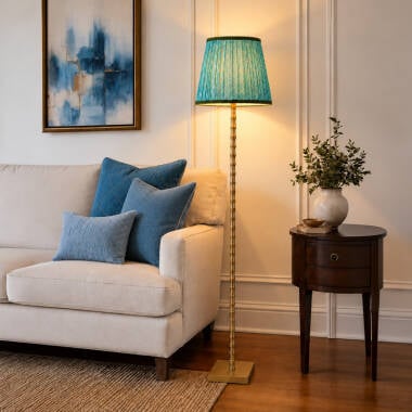 Wisteria Sora House Faux Silk USB Rechargeable LED Floor Lamp