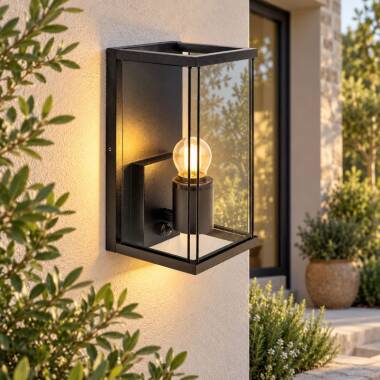 Edit Halo Half Lantern Outdoor Wall Light with PIR Sensor