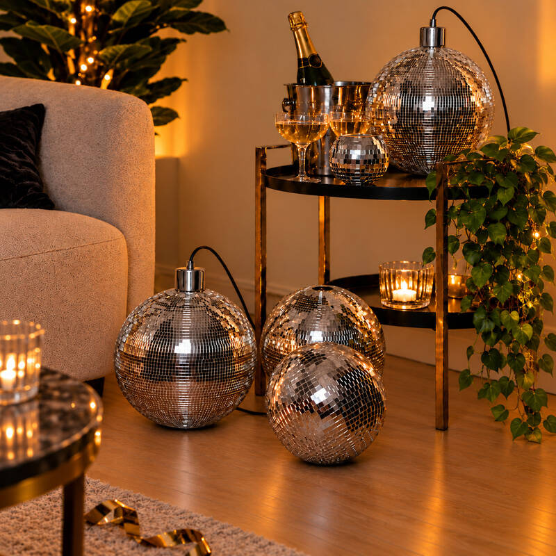 Image of Edit Disco Ball Ceiling Pendant Light With Plug