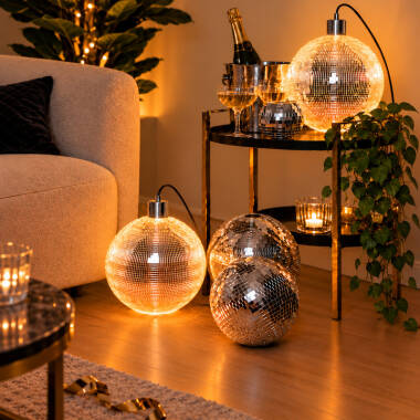 Image of Edit Disco Ball Ceiling Pendant Light With Plug