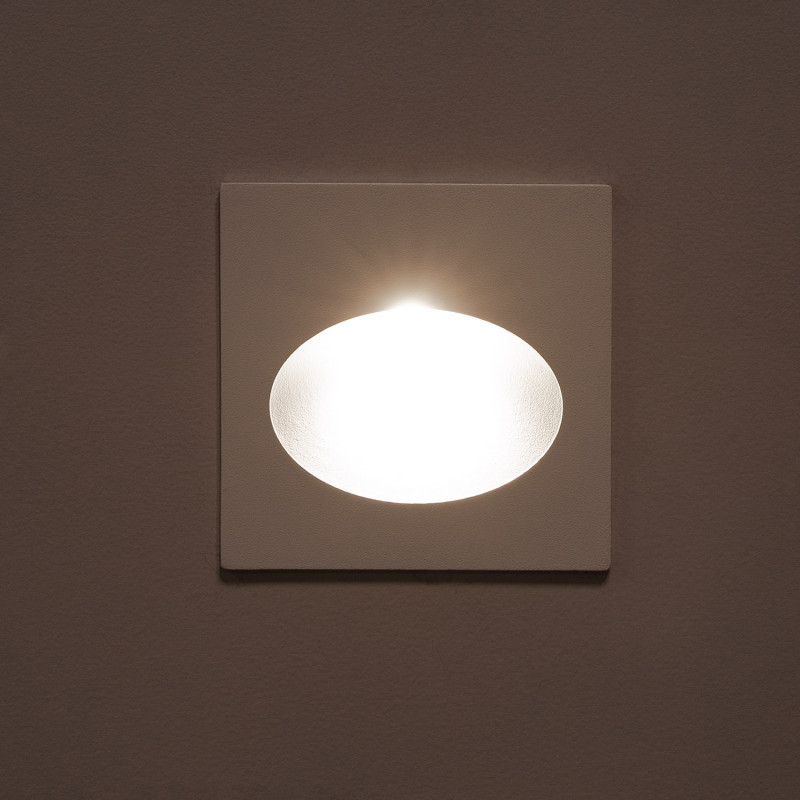 Image of Edit 3W Coney Outdoor Recessed LED Wall Light