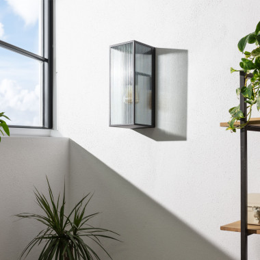Image of Edit Big Taiga Half Lantern Bathroom Wall Light