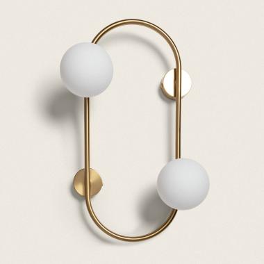 Edit Oto Glass Flush Wall Light