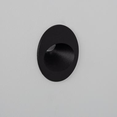 Edit 3W Coney Recessed Round LED Wall Light