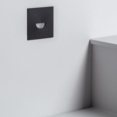 Edit 2W Guell Outdoor Recessed Square LED Wall Light