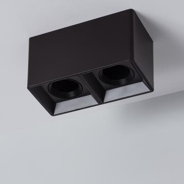 Edit Space Double Square Flush Wall Light