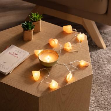 Edit Mineral Salt 2M Battery Operated LED String Lights - 10 Lights