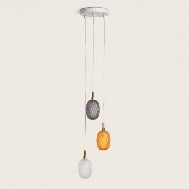 Edit Shalim 3 Light Glass Cascade Ceiling Pendant