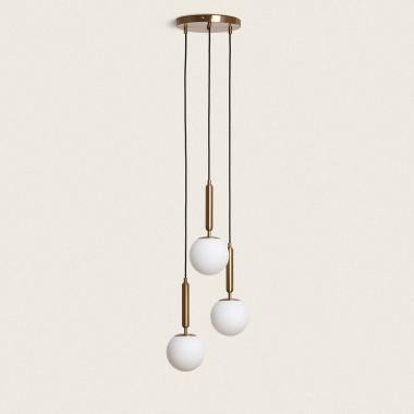 Edit Oto Glass 3 Light Cascade Ceiling Pendant