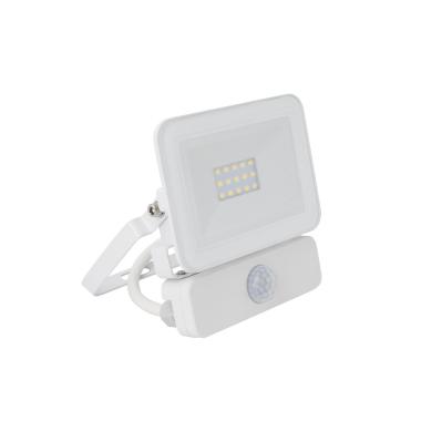 10W LED Floodlight 1000lm Glass IP65 - with PIR Sensor