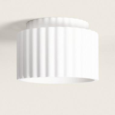 Edit Colum Plaster Flush Ceiling Light