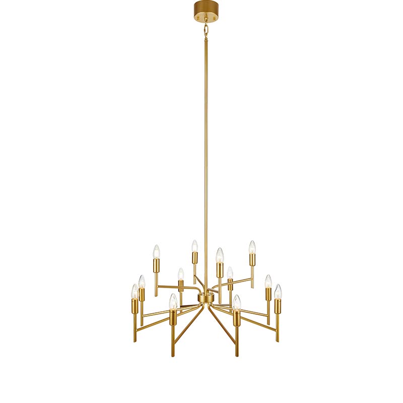 Regent 12 Light Chandelier - Painted Gold