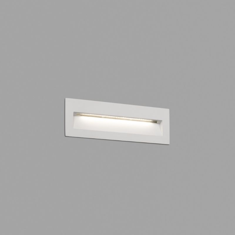 Faro Barcelona Nat LED Recessed Outdoor Wall Light - Matt White