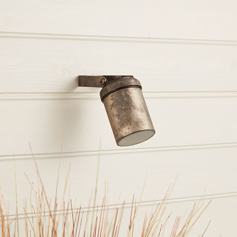 Westport Coastal Lighthouse Outdoor Wall Mounted Spotlight - Pewter