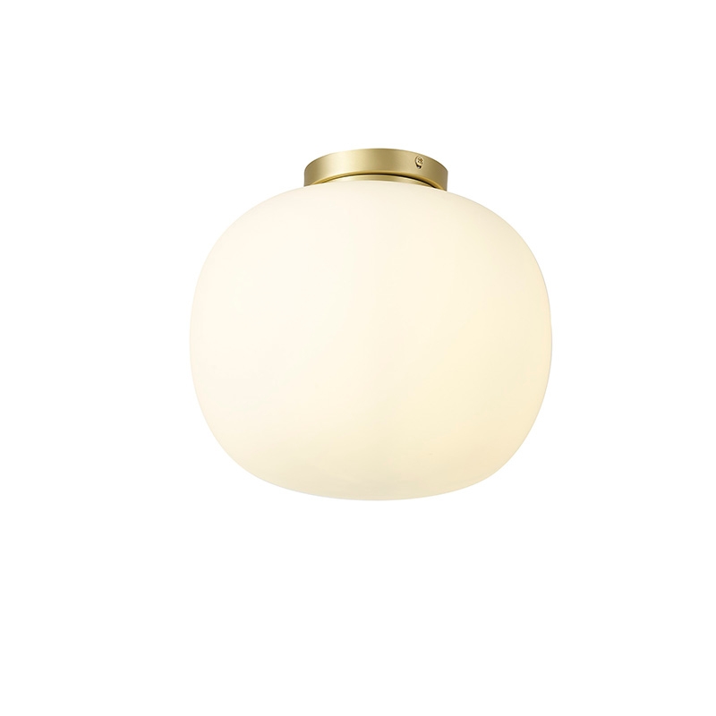 Chicago Flush Ceiling Light - Satin Gold