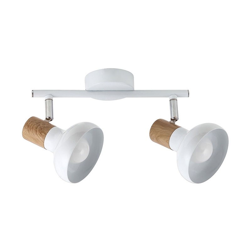 Edit Holly 2 Light Ceiling Spotlight Bar - White