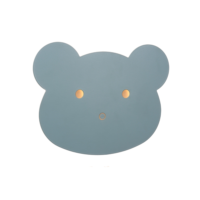 Lucide Charlie LED Touch Flush Wall Light With Plug- Blue