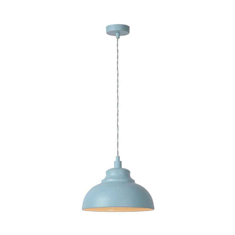 Blue ceiling store light